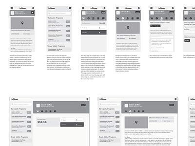 Lofi Web App Proposal app design lofi web app wireframes