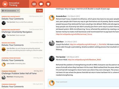 Nomadic Conversations chat conversation responsive ui user experience ux visual design