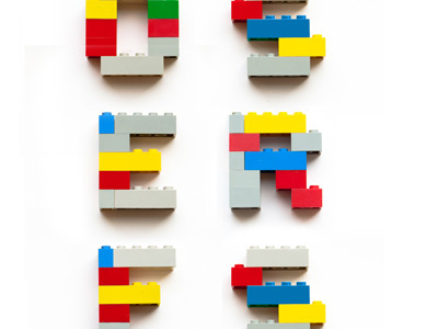 Lego Type legos typography