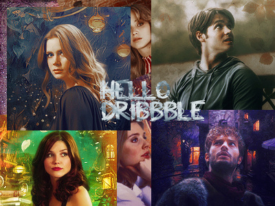 Hello Dribbble! graphics new old photoshop works