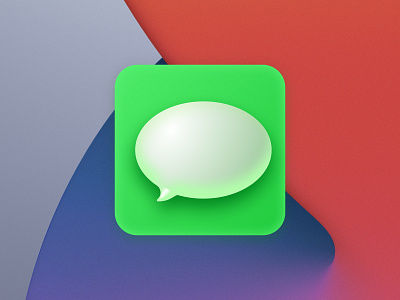 Big Sur Messages Icon, made with Figma apple bigsur figma icon messages skeumorphism skeuomorph