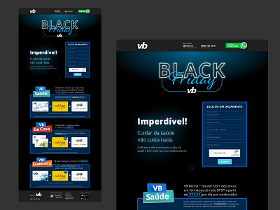 Landing Page Black Friday VB blackfriday design figma interface landingpage ui ux design