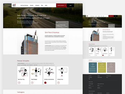 Homepage Sem Parar Empresas design figma interface ui ui ux design
