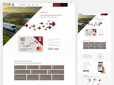 Cartão Frete design figma interface landingpage ui ui ux design website