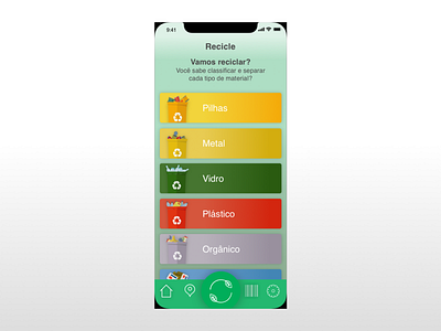 Home of recycling application 001 app dailyui iphone recycling