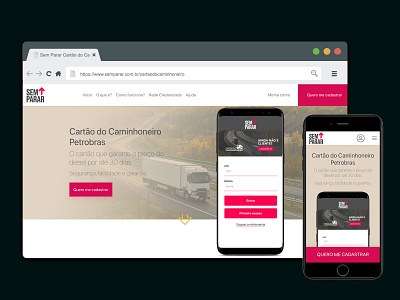Web site - Cartão do Caminhoneiro Sem Parar