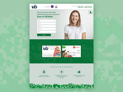 Landing Page to lead capture campaign for VB Serviços design interface landingpage lead sketch app ui ui ux design