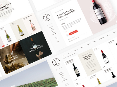 Wine seller eCommerce branding design ecommerce landing page layout typography ui ux visual design web