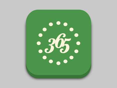 iOS Icon for 365ography app book diary icon identity ios journal