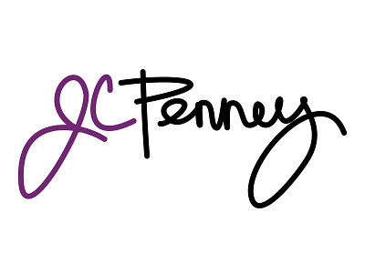 JCPenney Logotype Concept branding identity logotype script