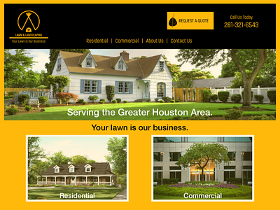 TP Lawn & Landscaping Website brand identity branding design website