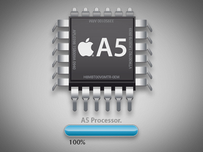 Icon A5 Processor 5 a5 apple icon infographic iphone processor