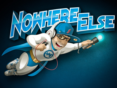 Nowhere Else's Mascot beat comic else gang geek illustration mascot nowhere nowhereelse playstation typo website