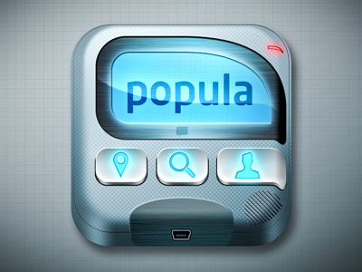 Popula app (2) apple beeper button gang icon iphone pager popula