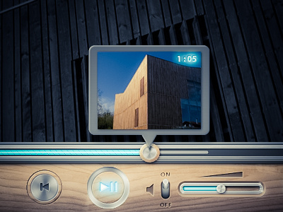 Wood & Steel player apple application button gang icon ipad iphone menu picto player