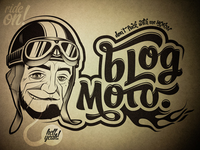 Hell Yeah ! blog blogmoto comic gang illustration mascot moto website