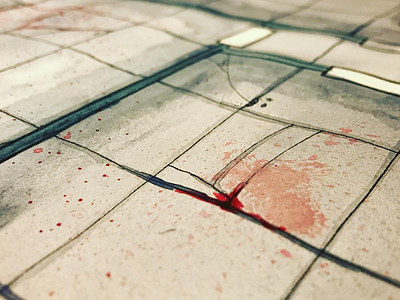 Blood on the floor