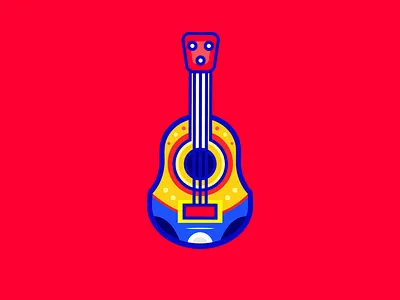 Colombian Carnival - La Guitarra art direction carnaval colombia colombian design icon icons illustration illustration art south america vector