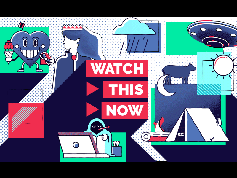 Watch This Now! after effects animation brand identity branding design gif illustration logo motion motion graphics