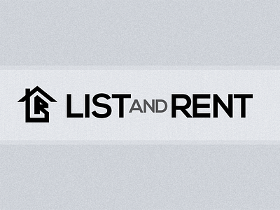 List And Rent Logo branding home logo real estate