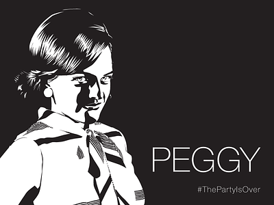 Peggy elizabeth moss mad men peggy thepartyisover