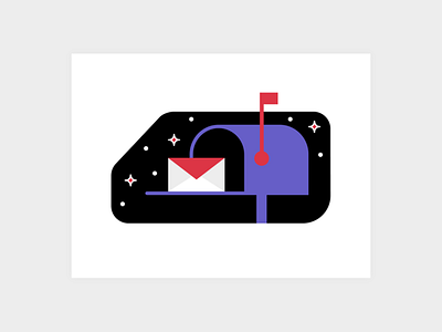 Contact me contact email flat icon illustration mailbox minimal vector
