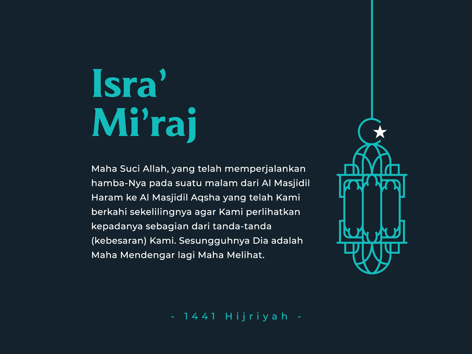 isra' mi'raj by aliftm on Dribbble