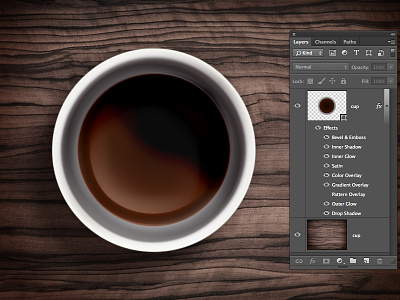 One Layer Style - Coffee Cup coffee cup free icon layer one one layer photoshop psd rebound sphere