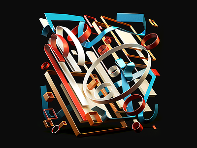 COMPOSITIONS. v2 3d abstract c4d cinema 4d composition icon kandinsky