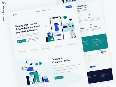 🌅 Morning UI Coffee - #005 b2b b2b design b2b sales b2b website blockchain business data data design datacollectionservices ecommerce ecommerce design hypix illustration design landing page minimal oliverdul saas saas design saas website webdesign