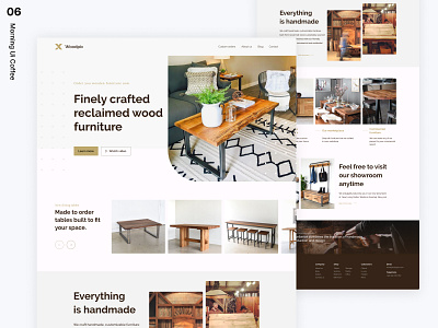 🌅 Morning UI Coffee - #006 architecture website crafting furniture furniture website hero image homepage hypix ikea landing page oliverdul organic wood wood furniture wood work woods woodworking