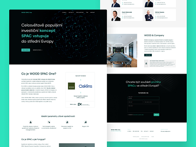 Wood SPAC One concept spac finance investment landing page oliverdul spac tech woodcompany
