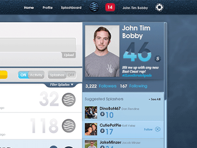 "Wave" Concept for Splash.FM app design badge branding music profile real time scoring splash.fm stats user score visual design