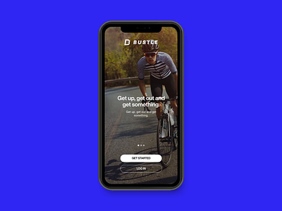 Bustle - Activity App activity adobexd app branding cycling running uiux