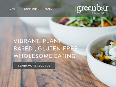 Green Bar New Site organic restaurant vegan website