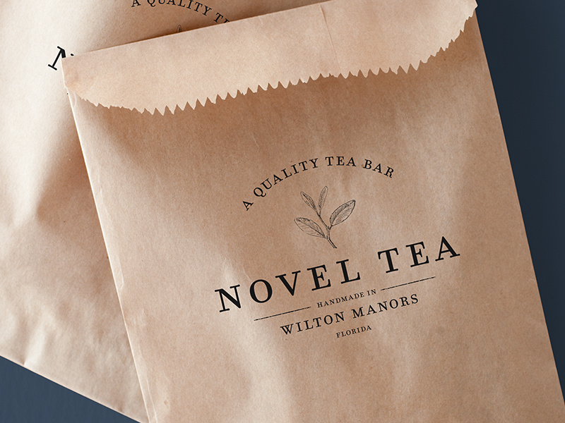 Novel Tea Logo 1 by Ambert Rodriguez for Wheelhouse.io on Dribbble