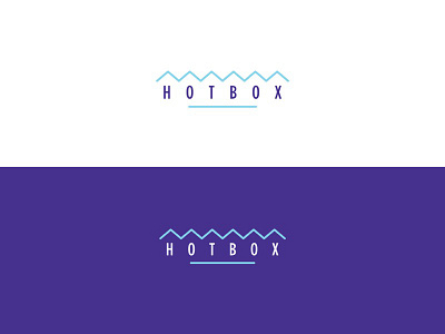 Hotbox artist cyan gallery logo purple