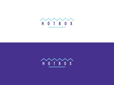 Hotbox artist cyan gallery logo purple