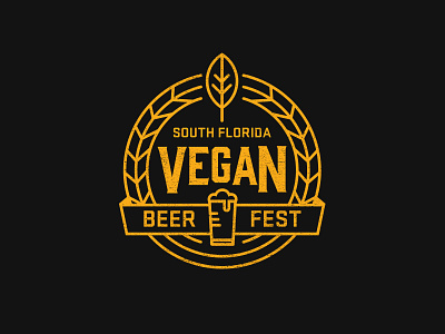 Vegan Beer Fest badge beer vegan