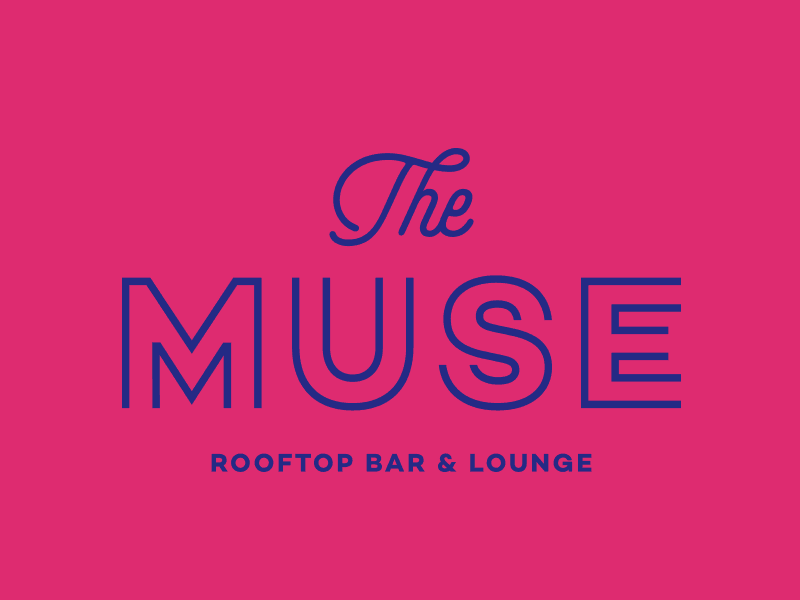 Muse Rooftop Bar & Lounge bar hotel logo lounge