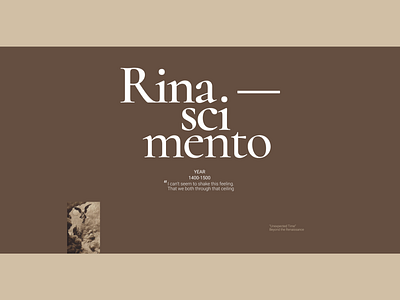 Renaissance afisha graphic design minimalism ui