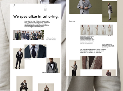 main page e commerce fashion grid man photogallery tailor ui