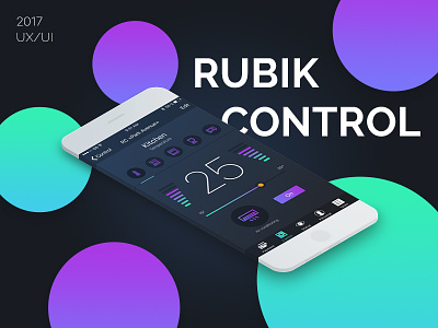 Rubik Control sketch interaction mobile ui ux