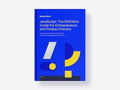 Java Script ebook Cover book book cover cover ebook guide ideamotive java javascript minimal pillar shapes simple