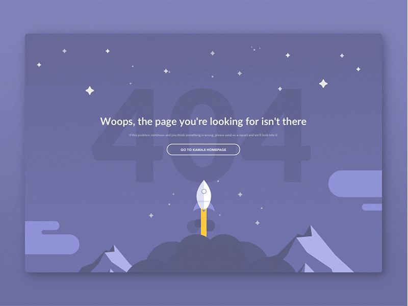 404 Rocket Page animation app concept design flat gif illustration rocket simple sketch ui