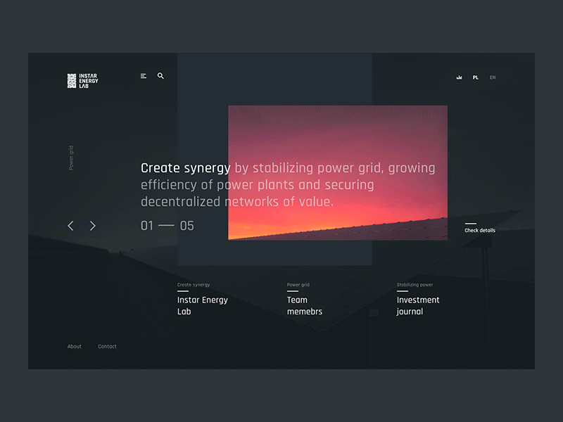 Instar Energy Lab by Adam Balazy on Dribbble