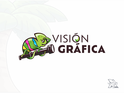 logo chameleon chameleon character colorful fun logo design meaningful modern telescope vision
