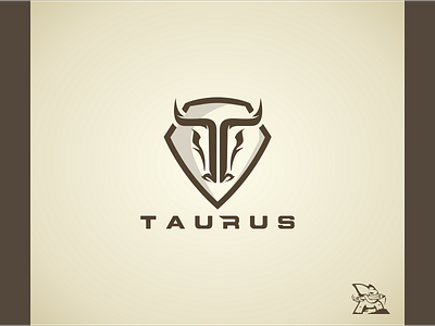 logo taurus animal brand bull caricature character corporate creative draw elesense illustration logo mad