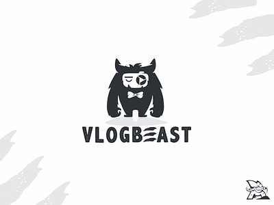 logo vlogbeast art beast camera character draw illustration logoinspirations logotype monster photo vector video