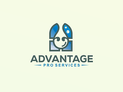 Logo concept for advantage art design draw illustration image logo new popular trend vector water window